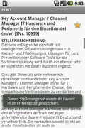 PERIT-App für Android: Stellenangebot